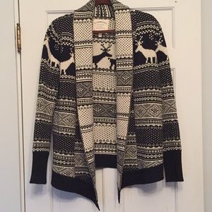 Open-front Lambswool Cardigan SZ L